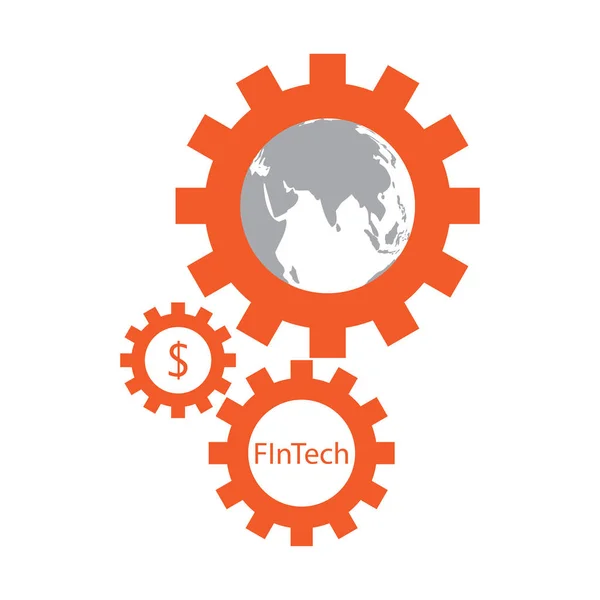 Fintech-Symbol / Symbol / Zeichen — Stockvektor