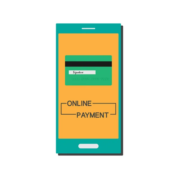 Mobile Finanztransaktionen - Online-Zahlung — Stockvektor