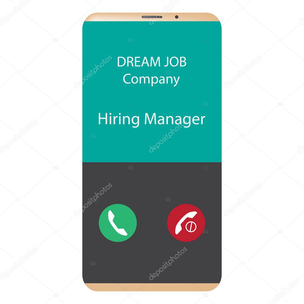 Dream job company Hiring manager calling - accept or reject
