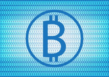 Bitcoin arka plan - dijital para