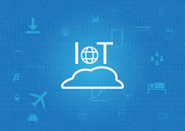 IoT - Internet de fondo de la cosa Vector De Stock