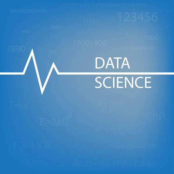 Ciencia de datos tecnología Antecedentes — Vector de stock