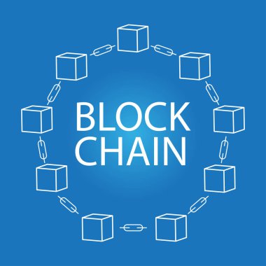 Blockchain teknoloji - işareti /symbol