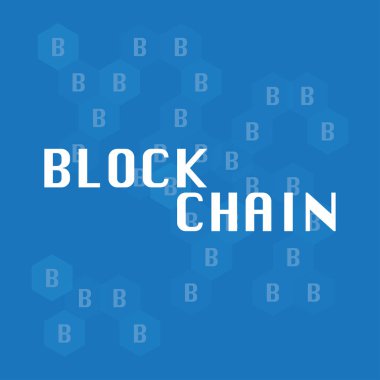 Blockchain dijital teknoloji - arka plan