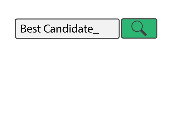 Pesquisar Melhor candidato com copyspace —  Vetores de Stock