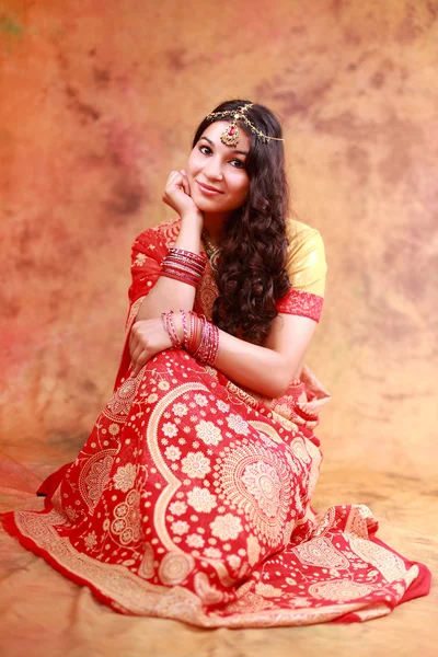 아름 다운 인도 여자 스톡 이미지