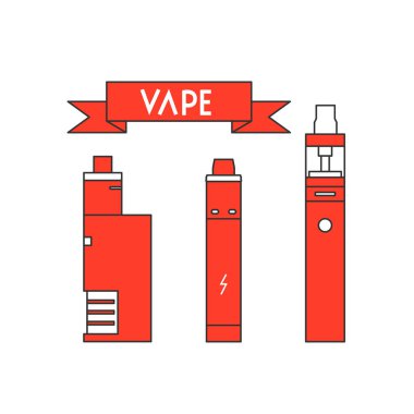 Vape vektör çizim