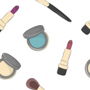 Kozmetik seti, sorunsuz arka plan
