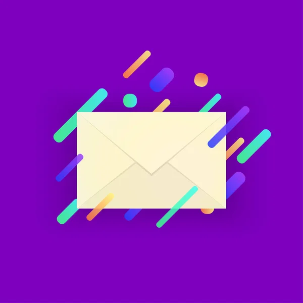 Mailbox icon, send data file — Stock Vector