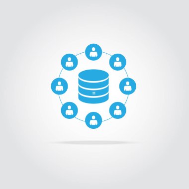 Müşteri veritabanı simgesi