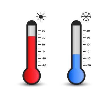 Vector Thermometer Icon.