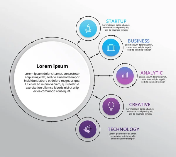 Skabelon til abstrakt infografik . – Stock-vektor