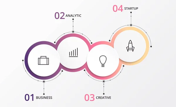 Szablon projektu infografiki wektor — Wektor stockowy