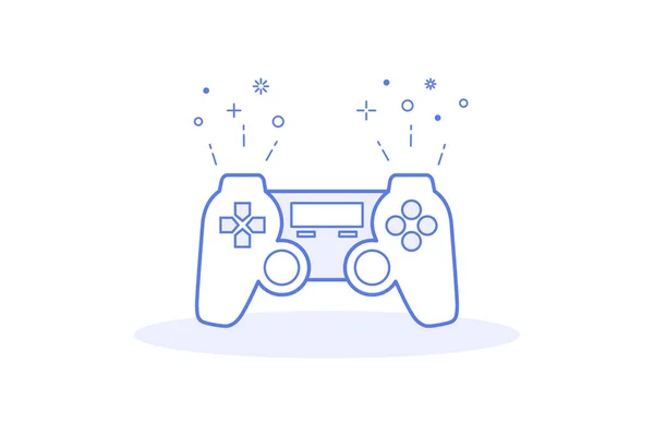 Controladores de juego de línea — Vector de stock