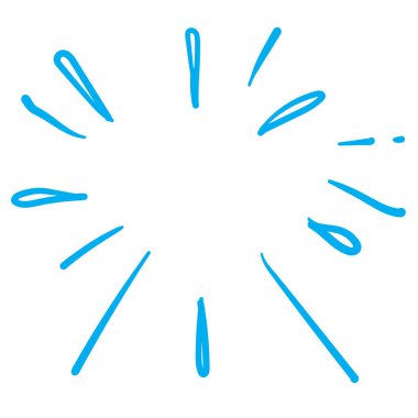 su ya da yangın karalama çizim vektörü