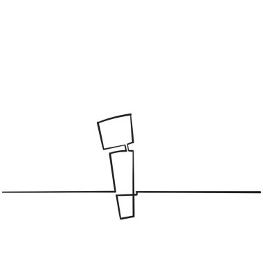 bilgi işareti, el çizimi doodle biçimi vektörü olan bilgi simgesi