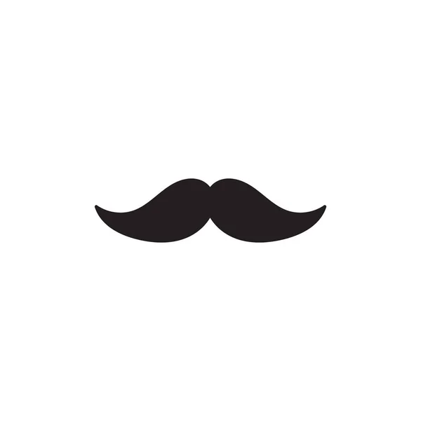 Icône moustache avec style doodle dessiné à la main — Image vectorielle