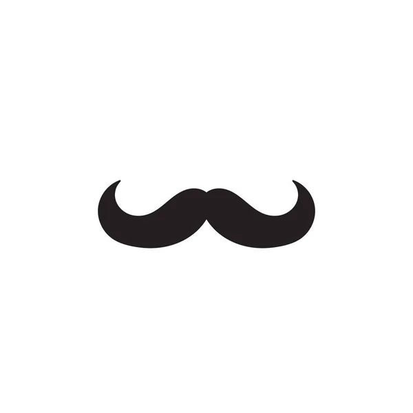 Icône moustache avec style doodle dessiné à la main — Image vectorielle