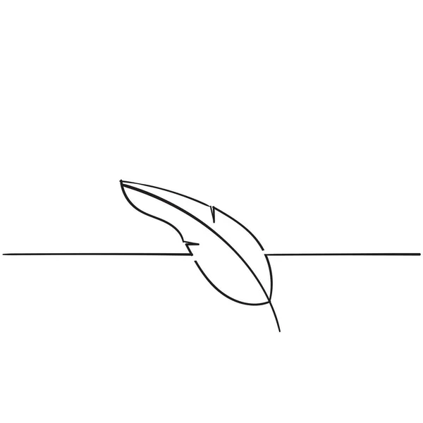 Čmáranice křídlo ilustrace s ručně kresleným stylu čmáranice — Stockový vektor