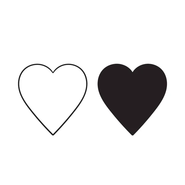 Imagen vectorial de un garabato dibujado a mano, icono lineal del corazón. Corazón aislado sobre un fondo blanco — Vector de stock