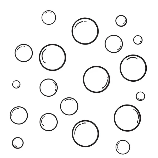 Hand drawn Bubble water vector illustration design template doodle — 스톡 벡터