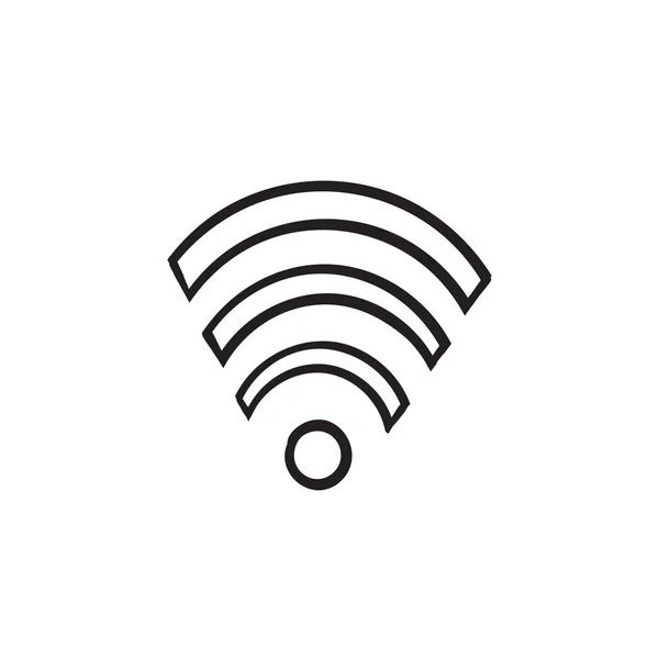 Pictograma Wifi trasă manual pentru designul interfeței. Acces vector wlan, semnal wireless wifi hotspot, pictogramă, simbol.doodle — Vector de stoc