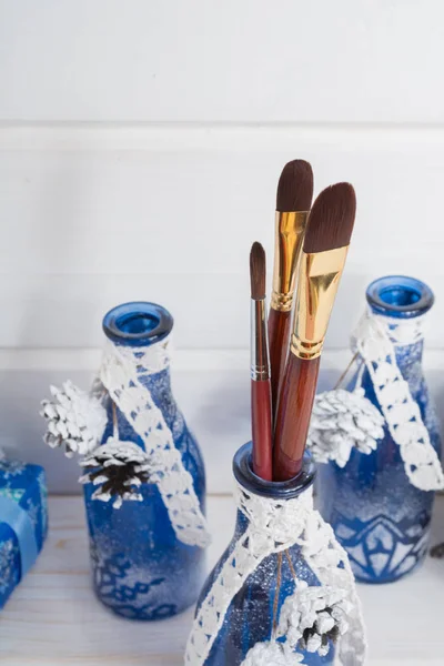 brushes for make up (drawing) winter decorate