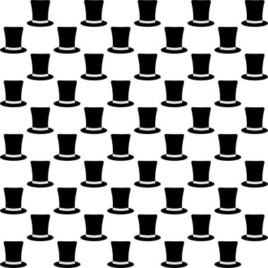 Erkek arka plan siyah silindir üst üste kurdele ile her diğer ve dönüşümlü olarak altında beyaz bir arka plan yol açtı. Lüks beyefendinin şapkasını başına 