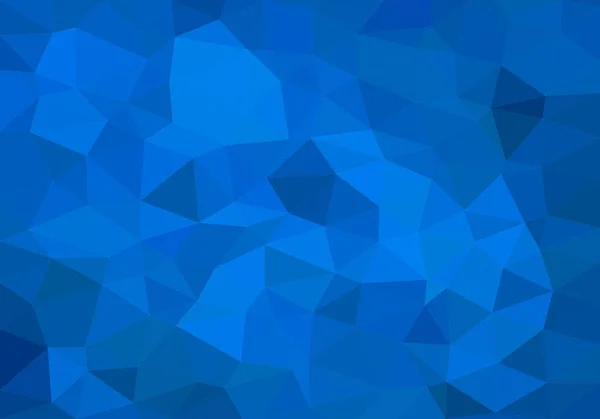 Bunter Hintergrund, bestehend aus hellen und dunkelblauen Dreiecken. Mosaik-Hintergrund aus geometrischen Elementen. abstraktes gestapeltes Muster — Stockvektor