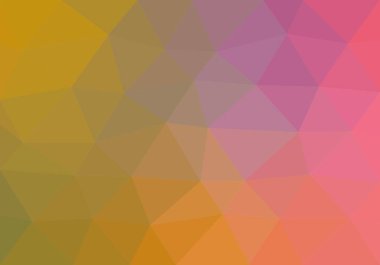 Üst üste birbirine yakın ve bir diğer farklı üçgen oluşan renkli arka plan renkleri. Piksel arka plan. Geometrik öğeleri mozaiği 