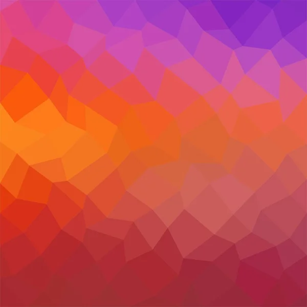 Sfondo colorato composto da triangoli di diversi colori di fila uno accanto all'altro e uno sotto l'altro. Pixel sfondo astratto. Mosaico di elementi geometrici — Vettoriale Stock