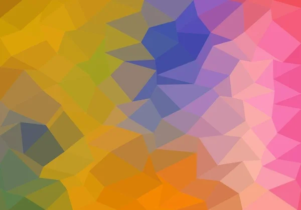 Sfondo colorato composto da triangoli di diversi colori di fila uno accanto all'altro e uno sotto l'altro. Pixel sfondo astratto. Mosaico di elementi geometrici — Vettoriale Stock
