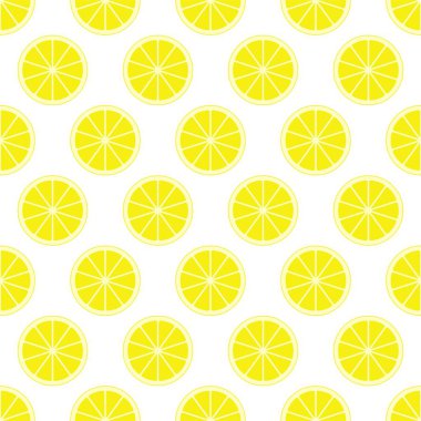 Satırda yan yana ve dönüşümlü olarak aşağıda kesilmiş taze sulu limon sarı narenciye arka plan halkalar. Sağlıklı meyve kavramı yemek, diyet yemek