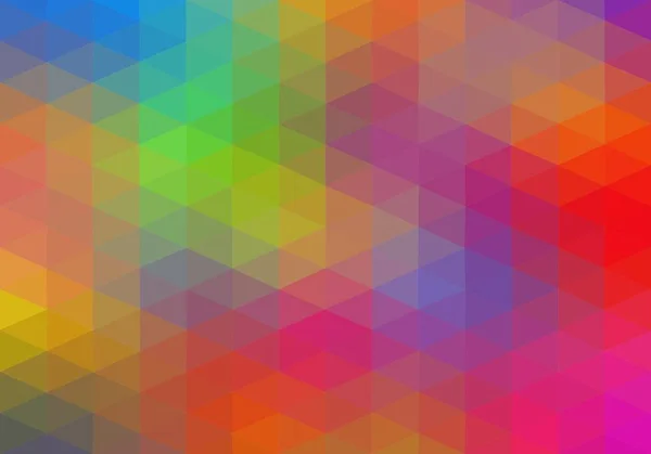 Fondo Colorido Que Consiste Triángulos Diferentes Colores Una Fila Lado — Vector de stock
