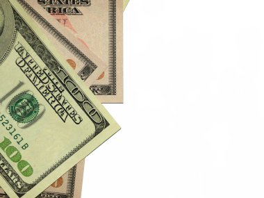 Renkli bir geçmişi ve farklı değerlerde paraları var. Bankaların finansmanı ile ilgili en iyi iş görüşü. Amerikan banknotları 5, 10, 50, 100 dolar fon