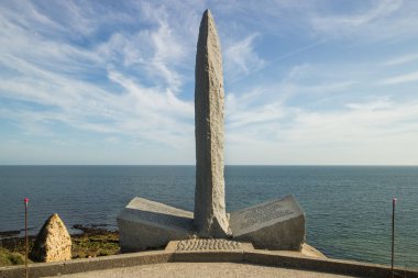 Normandiya, Fransa 'daki Pointe du Hoc anıtı, 2. Dünya Savaşı' nın en şiddetli işgalinin yaşandığı yer.