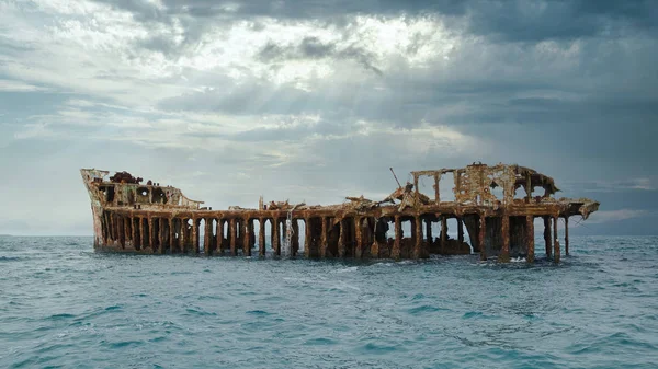 Célèbre Mystérieux Naufrage Sapona Dans Formation Bermudienne Mer Des Caraïbes — Photo