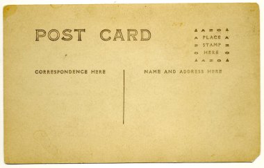 Vintage boş kartpostal stoku