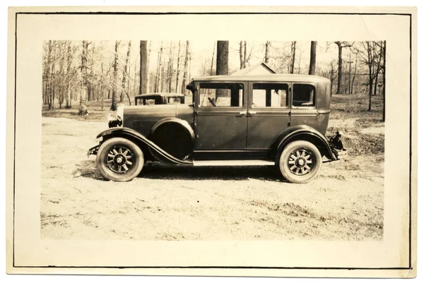 Foto Estilo Vintage Velho Carro Clássico — Fotografia de Stock