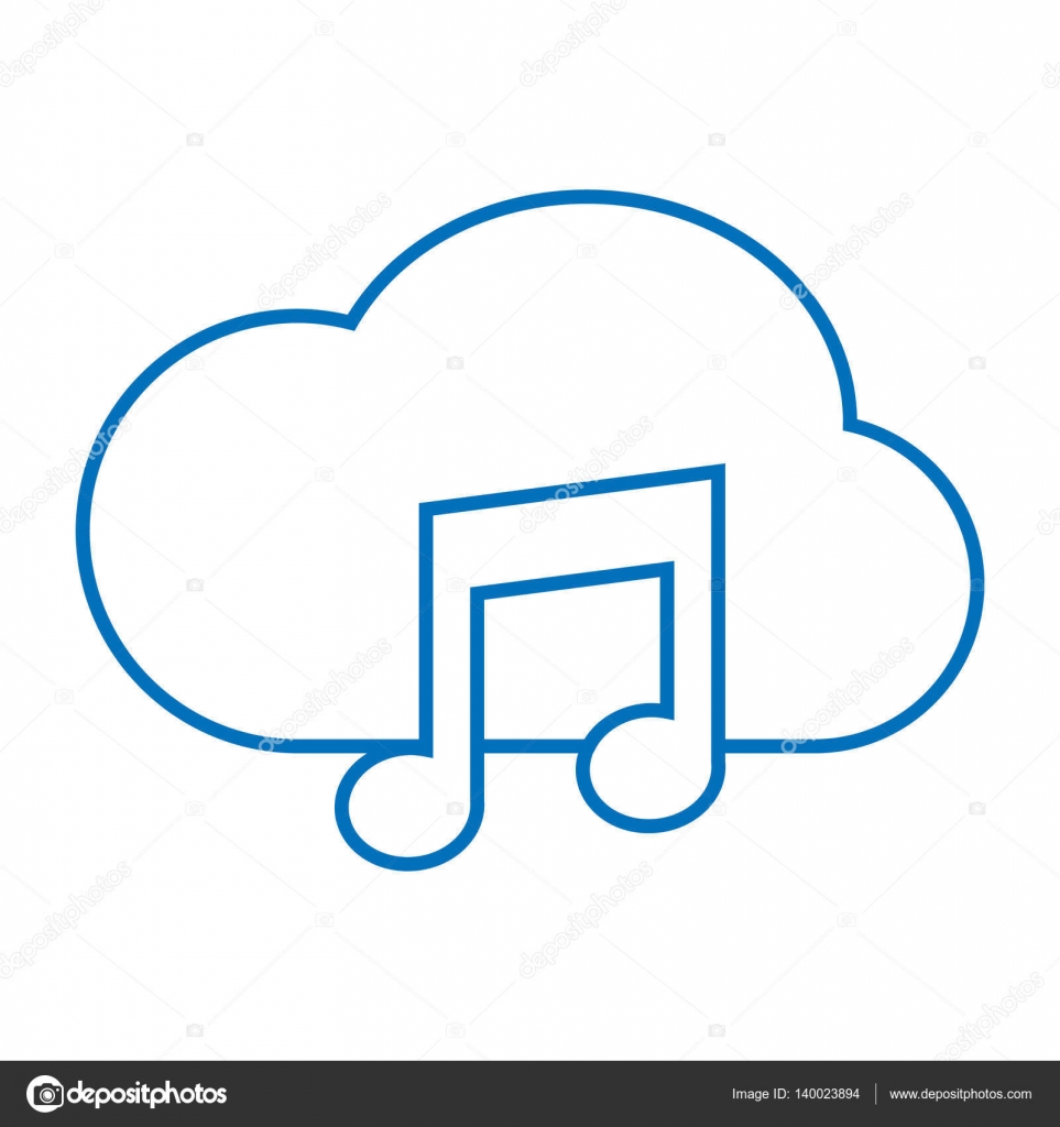 cloud music storage icon — Stock Vector © AngBay 140023894