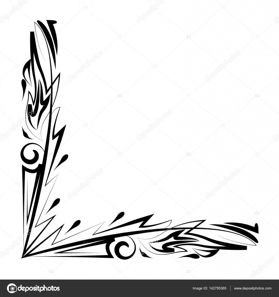 Decorative border design — Stock Vector © AngBay 142795365