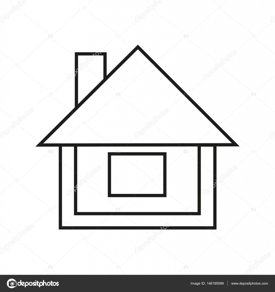 Simple House Icon Stock Vector C Angbay 146195599