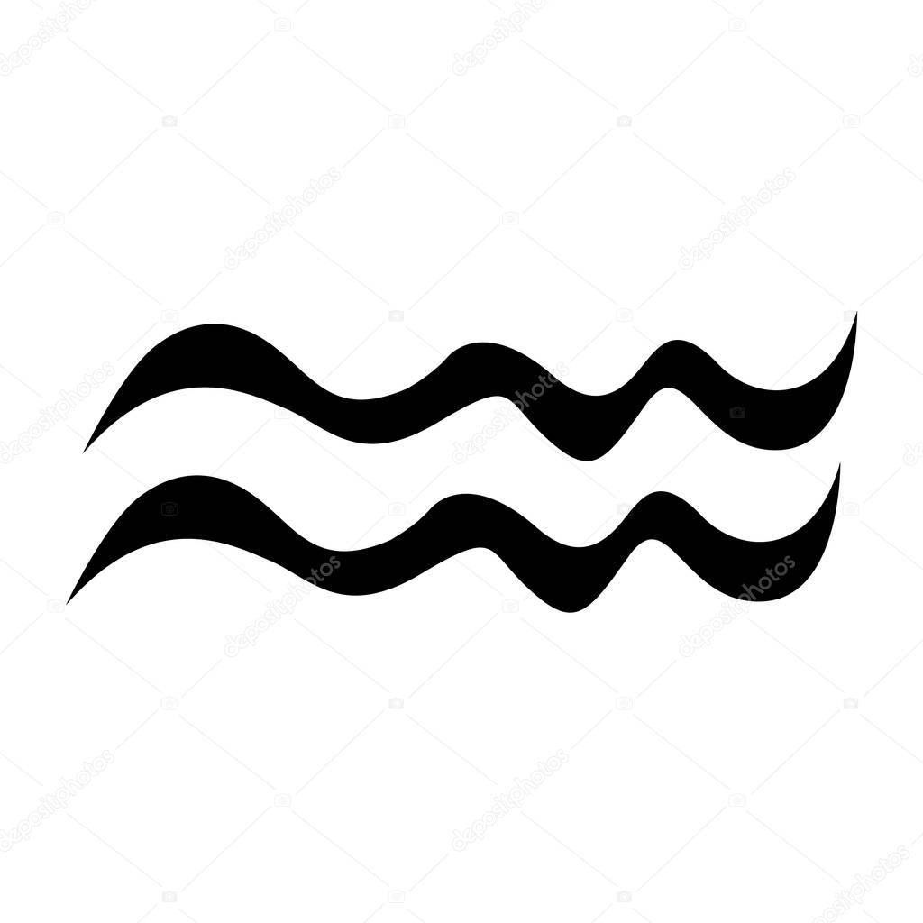 Знак зодиака Водолей волны