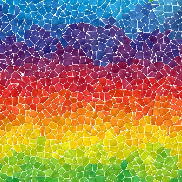 soyut mermer düzensiz plastik taşlı mozaik desen doku arka plan gri harç - tam renk tayfı ile yatay çizgili gökkuşağı renkli
