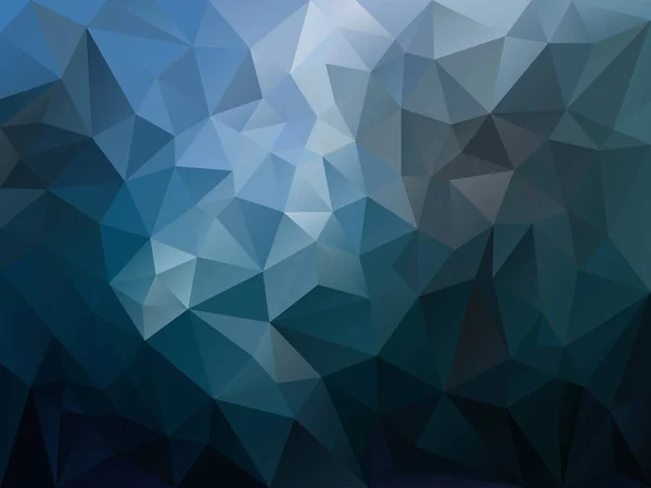 Vektor abstrakter unregelmäßiger Polygonhintergrund mit einem Dreiecksmuster in dunkelblauer Spektralfarbe — Stockvektor