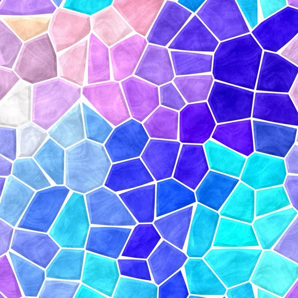 Espectro completo colorido mármore abstrato plástico irregular padrão de mosaico pedregoso textura fundo com argamassa branca cores pastel vibrantes — Fotografia de Stock
