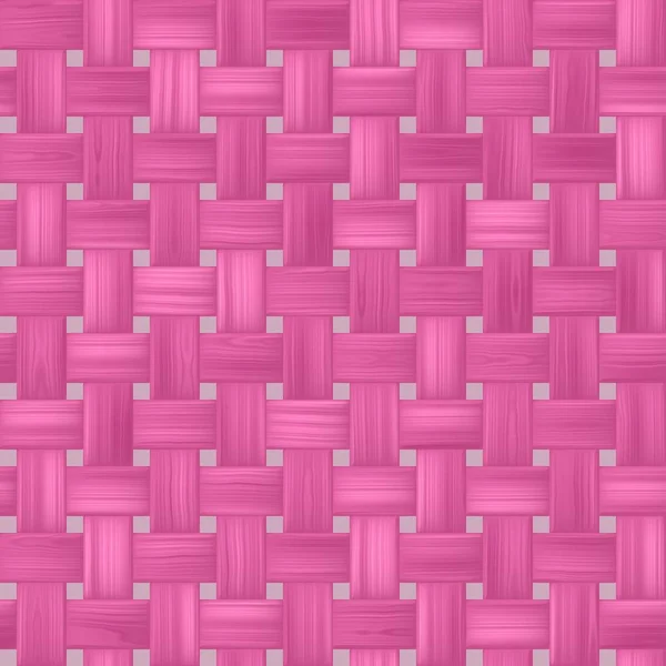 Woven rattan wicker weave seamless pattern texture background -  pink color — Stock Photo, Image