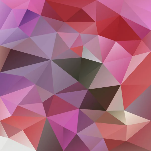 Vector abstract irregular polygon background with a triangle pattern in pastel pink, purple and red color — Stock Vector