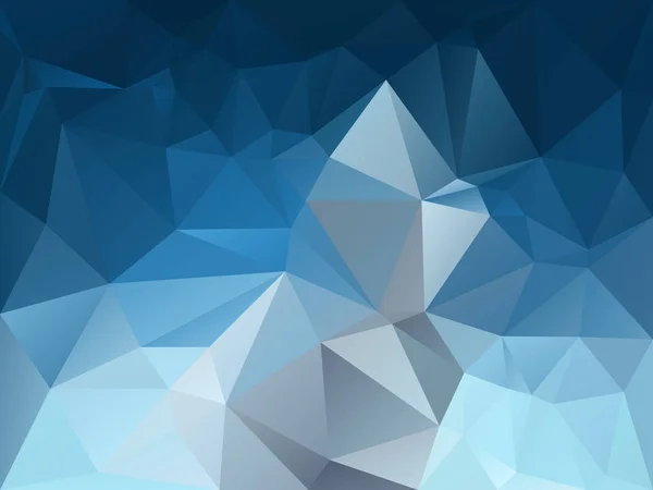 暗い青色、灰色と薄青緑の色 - 水平方向のグラデーションの三角形のパターンをベクトル不規則な多角形の抽象的な背景 — ストックベクタ
