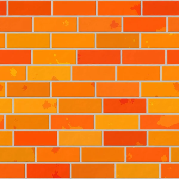 Orange sömlösa mönster textur bakgrund - vägg brick — Stockfoto